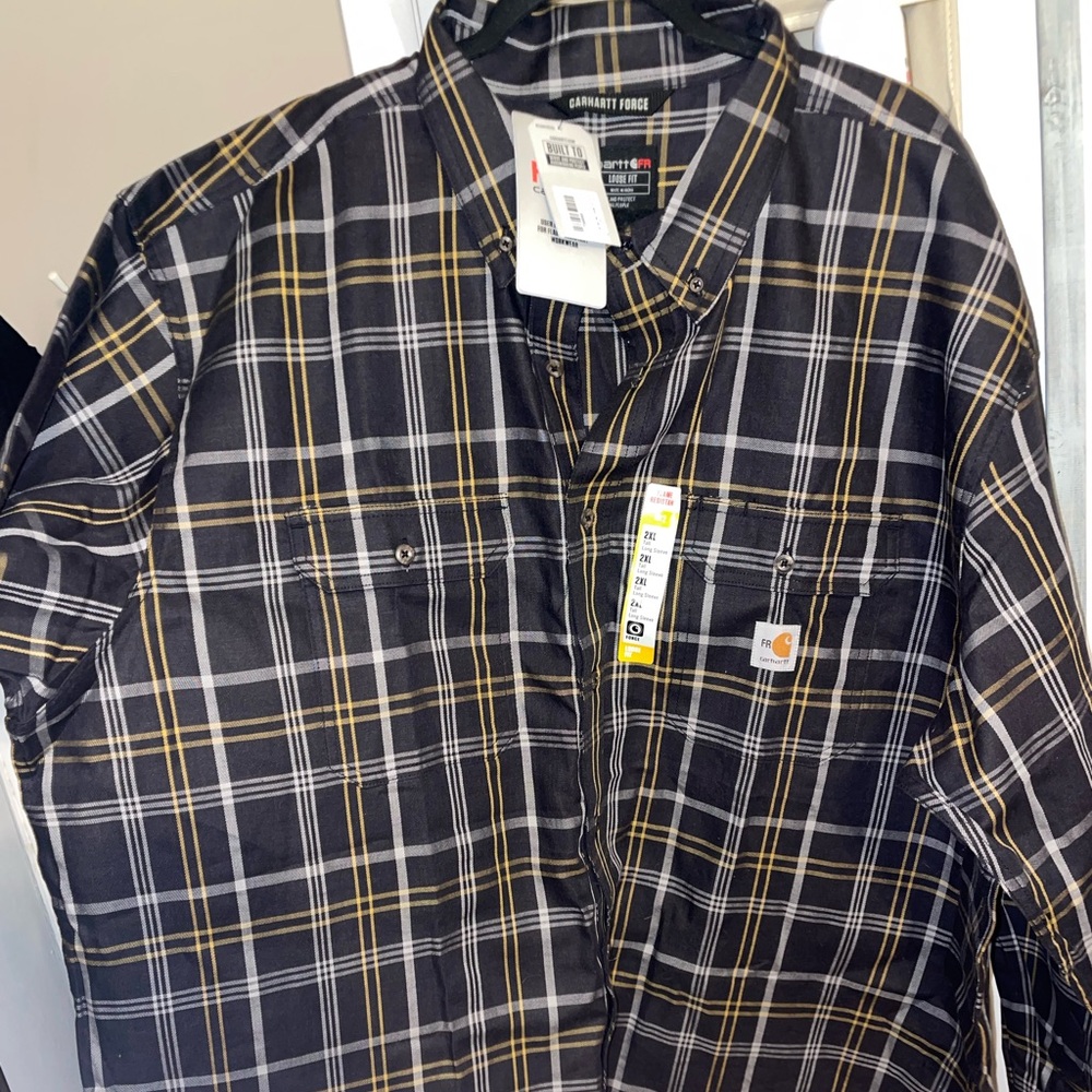 Men’s Carhartt FR button down shirt BNWT 3XL